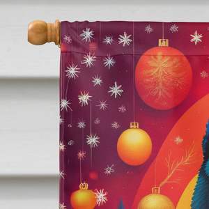 Grand drapeau de maison en polyester multicolore noir Chow Chow Holiday Christmas Yard Banner Artwork Porch Sleeve Pole Decorative Wall - Product Image 3