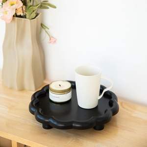 Assiettes en bois à motif végétal Art Déco finition naturelle pour mariage, décor multifonctionnel - Product Image 2