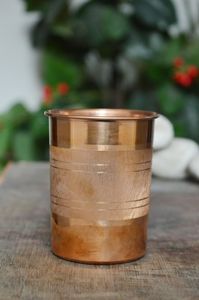 Verres en cuivre pour solution aqueuse quotidienne, boisson ayurvédique, écologiques, réutilisables, durables, pour la maison et la cuisine - Product Image 3