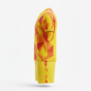 Ensemble maillot et short personnalisés imprimés par sublimation, vêtements de sport respirants en polyester, fabricant - Product Image 3