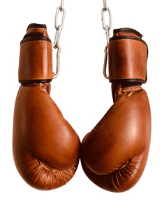 Guantes de Boxeo Profesionales de 12oz, Color Bronceado, Estilo Retro Clásico, 100% Cuero Vacuno, para Gimnasio, Entrenamiento Físico, Golpeo y Bolas de Velocidad - Product Image 1