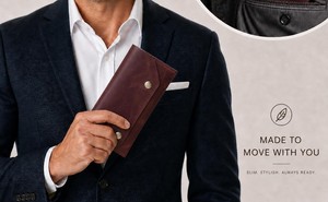Portefeuille à enveloppes en cuir véritable en gros, fabricant en vrac, organisateur de défi d'épargne de luxe personnalisé LCE-0018 - Product Image 5