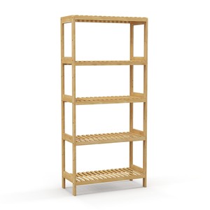 Étagère murale modulaire en bambou écologique - Système de rangement empilable durable en gros - Product Image 1