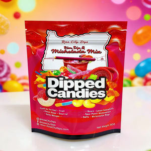 Bolsa Personalizada con Cierre Ziplock, Reutilizable, de Plástico Mylar, con Ventana, Apta para Alimentos, Chicle, Comida para Mascotas, Dulces, Gelatina - Product Image 1