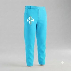 Pantalon de costume en velours pour homme, style italien, infroissable, respirant, avec fermeture boutonnée, design plat sur le devant, en viscose/polyester - Product Image 3