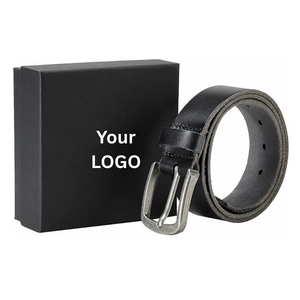 <b>Men's</b> Casual Genuine Cowhide <b>Leather</b> <b>Jeans</b> Belts Classic Work Business Dress Belt with Prong Buckle for <b>Men</b> - Product Image 2