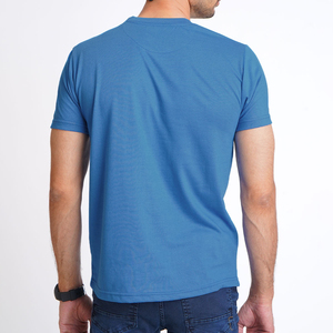 เสื้อยืดคอกลมผู้ชายสีพื้น ผ้าฝ้าย 100% ระบายอากาศ แห้งเร็ว แขนสั้น พิมพ์ลายตามสั่ง สไตล์ใหม่มาแรง สำหรับขาย - Product Image 6