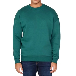 Sweat-shirt à col rond personnalisé en gros, OEM, vierge, unisexe, grandes tailles, pour hommes et femmes, tricoté en hiver, 100 % coton, coupe-vent, avec capuche - Product Image 1