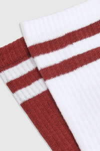 Custom Embriordery Logo Knitted Stripes athletic <b>socks</b> Winter Season & Sportswear Warm Lightweight Crew Cotton <b>Socks</b> - Product Image 5