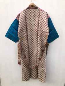 ชุดกิโมโนผ้าไหมแท้ 100% ดีไซน์เนอร์ ชุดลำลองสไตล์วินเทจ คอวี แขนยาว ชุดนอนสุดพิเศษ ชุดลำลอง ชุดคลุมบิกินี่ - Product Image 4