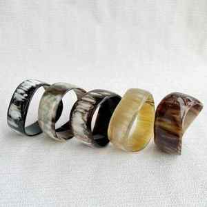 Bracelets en corne de buffle naturelle de haute qualité, modernes, polis, durables, écologiques, pour un usage quotidien - Product Image 6