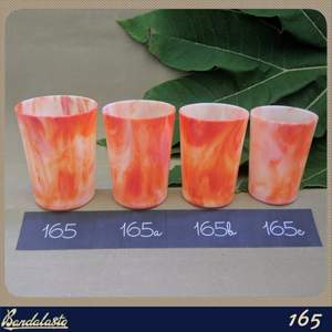 Modern Resin Tumbler Glass Handmade Aqua Swirl Pattern Durable <b>Drinkware</b> for Hotel Catering & Party Use - Product Image 2