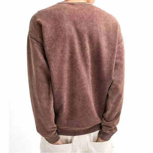 เสื้อสเวตเชิ้ตผู้ชายสไตล์วินเทจลายฟอกสี แนวสตรีทแวร์ ทรงหลวม แฟชั่นทันสมัย สั่งทำได้ ขายส่งจากอเมริกา เสื้อผ้าอินเทรนด์ใส่ได้ทุกวัน - Product Image 2
