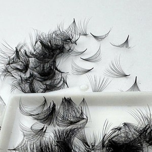Wholesale Viet Nam Pre-made Eyelash Extensions Hot Selling Synthetic Hair 10D-20D Natural Long CC/DD/M/L Curl Heat Bonded - Product Image 4