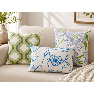 Luxury Cotton Embroidered <b>Cushion</b> <b>Cover</b> | Designer Decorative Pillow <b>Cover</b> for Sofa & Living Room - Product Image 4