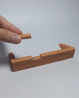 Mini briques d'argile de modèle 1:16, jouet de construction miniature à assembler soi-même, thème culture tribal antique, pour table de jeu