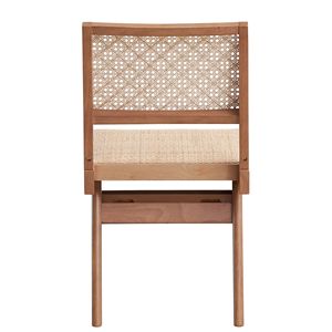 Set di 2 Sedie da Pranzo Beige e Naturali con Design Laterale - Product Image 4