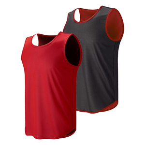 เสื้อบาสเก็ตบอลสีม่วงขาวแบบสั่งทำ OEM  ไม่มีแขน คอวี  สำหรับผู้ใหญ่  ผ้าโพลีเอสเตอร์ ระบายเหงื่อได้ดี  ชุดกีฬา - Product Image 6
