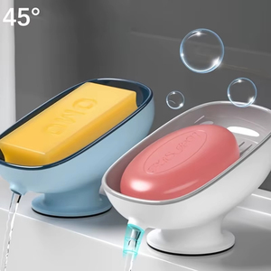 Soap Cage Bathroom Soap <b>Holder</b> Free-Punching Wall Mounted Soap <b>Sponge</b> <b>Holder</b> Organizer Double Drainage Soap Latest Design - Product Image 2
