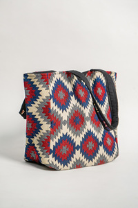 Kilim Pattern Cotton Tote <b>Bag</b> <b>Boho</b> Shoulder Handbag Wholesale Bulk Custom Logo OEM ODM Available - Product Image 2