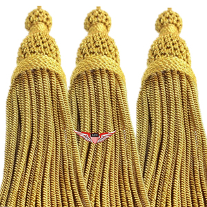Borlas Metálicas Plateadas con Bolitas para Decoración de Vestimentas de Iglesia, Flecos de Oro Francés al por Mayor, Marca KEW para Bodas - Product Image 5