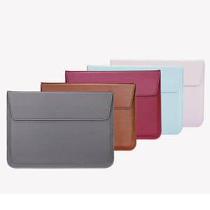 Envelope Design Genuine Leather Customized Logo Laptop Bag 15.6 Inches <b>Computer</b> Stand Laptop <b>Case</b> <b>for</b> MacBook - Product Image 1