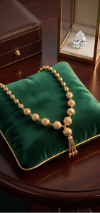 DIVYORO Women's Classic 22k Gold Plated <b>Copper</b> Alloy Square Box Link <b>Chain</b> for Religious Ceremonies & Everyday Wear - Product Image 2