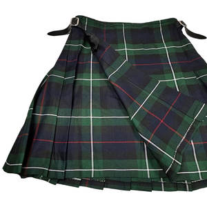 Jupe plissée rétro à carreaux vert-noir motif tartan MacKenzie, kilt traditionnel pour filles 2026 - Product Image 3