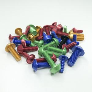 Tornillo de máquina de cabeza redonda Phillips con ranura cruzada, de aluminio niquelado, métrico M8 - Product Image 6