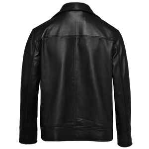Chaqueta de Cuero Estilo Café Racer para Hombre, Chaqueta de Cuero para Exteriores en Colores Elegantes, Diseño Clásico - Product Image 3
