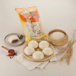 [MILWON] Boulette de blé coréenne moelleuse et croustillante cuite à la vapeur avec garniture aux haricots rouges pour le menu des cafés et la gamme de produits de boulangerie asiatique - Product Image 1
