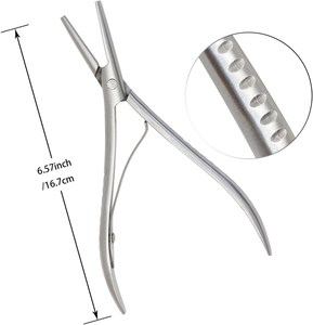 Kit chirurgical multifonction en acier inoxydable, outil de coiffure, fabrication de perruques, extensions de cheveux, pinces à usage manuel, haute qualité, classe I - Product Image 4