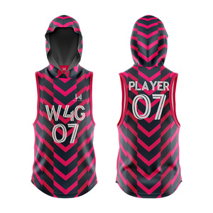 Customized 7v7 American Flag Football Jersey 100% Polyester Quick Dry Sleeveless <b>Pullover</b> Plus Size Front Sublimated OEM ODM - Product Image 1