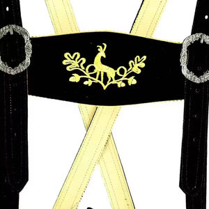 Vente en gros OEM de Lederhosen bavarois pour hommes, shorts traditionnels allemands pour l'Oktoberfest, en cuir véritable - Product Image 6