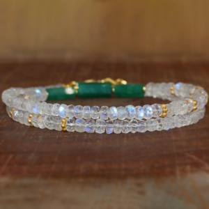 GOODSTONE JEWELS <b>Necklace</b> with 3 Pencil Face Beads Handmade Beaded Jewelry - Product Image 4