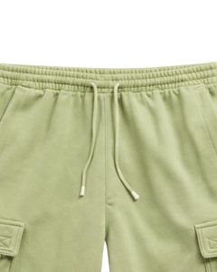 กางเกงขาสั้นคาร์โก้สีเขียวมะกอกอ่อนสำหรับผู้ชาย เอวยางยืด มีเชือกผูก เอวสม็อค สไตล์ลำลอง สตรีทแวร์ มีกระเป๋าข้าง กางเกงขาสั้นฤดูร้อน รับผลิตแบบ OEM - Product Image 5