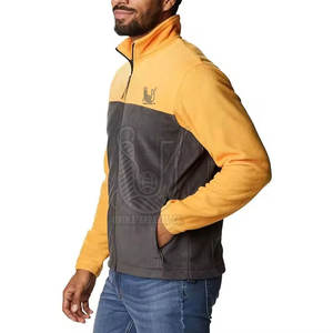 Veste polaire homme personnalisée avec logo, col montant, logo frontal, thermique, chauffante, hiver, extérieur, respirante, séchage rapide, best-seller - Product Image 3
