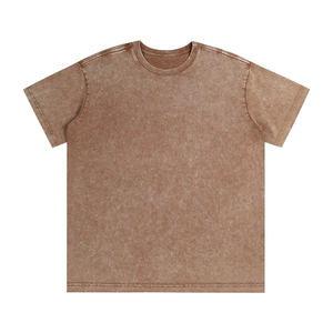 T-shirt délavé à l'acide de haute qualité, 100 % coton épais 270 g/m² pour homme, coupe oversize, effet délavé - Product Image 3