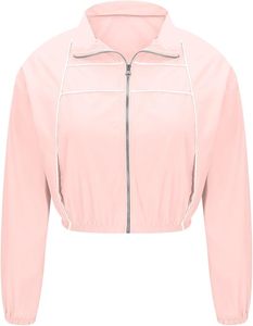 Ensemble coupe-vent de luxe pour femme en gros – Le meilleur modèle de jogging personnalisé deux pièces pour femme avec contraste de couleurs - Product Image 2