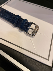 Montre de luxe haut de gamme 30 mm, cadran ciel étoilé, diamants flottants, bracelet en cuir de crocodile bleu, acier inoxydable 316, montre-bracelet élégante V2 - Product Image 2