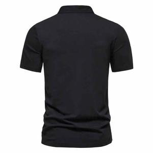 Camiseta de Golf de Punto Sólido de Alta Calidad, con Logotipo Personalizado, Impresión Digital, Fibra de Bambú, Secado Rápido, Manga Corta, Casual para Hombre - Product Image 2