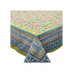Nappes 100% coton faites à la main par le fabricant indien Nappe de banquet de style moderne Bloc de main Design imprimé résistant à l'huile - Product Image 1