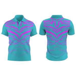 Polo personnalisé multi-couleurs avec détails raffinés, impression graphique haute résolution pour vêtements, sublimation - Product Image 5