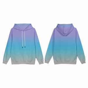 Sweat-shirt à capuche classique pour homme, tie-dye, léger, à manches longues, avec capuche réglable et poche kangourou - Product Image 3