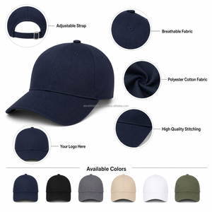 Casquette de baseball personnalisée pour femme en sergé de coton, 6 panneaux, visière incurvée réglable, style décontracté et sportif, pour usage quotidien et extérieur, avec détails métalliques, vente en gros - Product Image 2