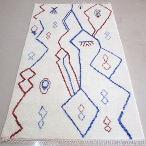 Vintage Moroccan Berber Rugs Handmade New Zealand <b>Wool</b> Plush Fluffy Pile Area Rug Collection for Home - Product Image 4