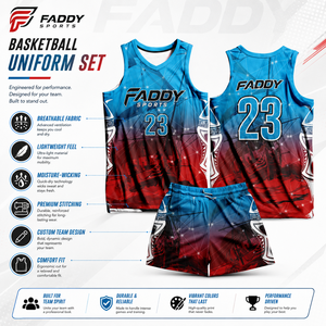 Uniforme de basket-ball personnalisé de haute qualité, respirant, à séchage rapide, ensemble de maillots de basket-ball pour hommes et jeunes, entraînement sportif - Product Image 5