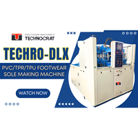 Machine de fabrication de semelles de chaussures Technocrat Techro DLX de haute qualité pour la production, fabriquée en Inde