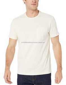 T-shirt personnalisé pour homme en coton et polyester 100% lourd, léger, impression de logo personnalisée, matière douce, t-shirt pour homme - Product Image 5