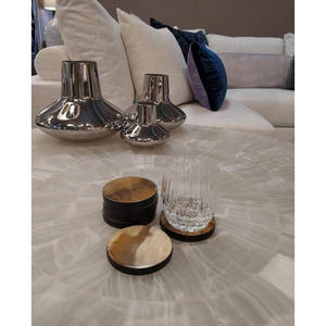 Ensemble de sous-verres en corne naturelle Prestige Artisan, fabrication exceptionnelle pour les hôtels, restaurants, bars, cafés, maisons, décoration de table, protection - Product Image 5